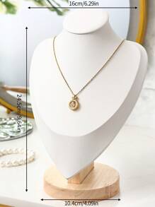 Velvet Portrait Necklace Display Pendant Organizer Jewelry Display Stand Jewelry Mannequin Bust Necklace Pendant Window Display