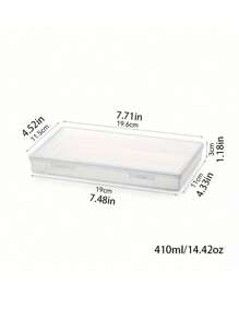 2pcs Butter Cheese Packaging Storage Box, Cheese Slice Storage Box, Transparent Cheese Container, Kitchen Accessories