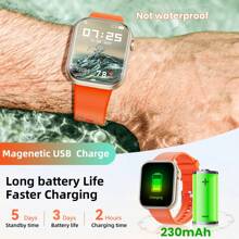 Hwagol 2025 Montre connectée améliorée (répondre/passer des appels), écran de 1,85 pouces, capacité de batterie de 230 mAh. Montre connectée convenant aux hommes et aux femmes. Traqueur de fitness, modes sportifs multiples, compteur de pas et de calories, moniteur de sommeil, moniteur de fréquence cardiaque. Compatible avec iOS et Android