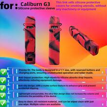 VapeSMOD Vape Mod 保护套，适用于 Caliburn G3，带纹理皮革图案的硅胶套，软壳设计，防滑、防摔、防震 - 彩色 - 查看 4