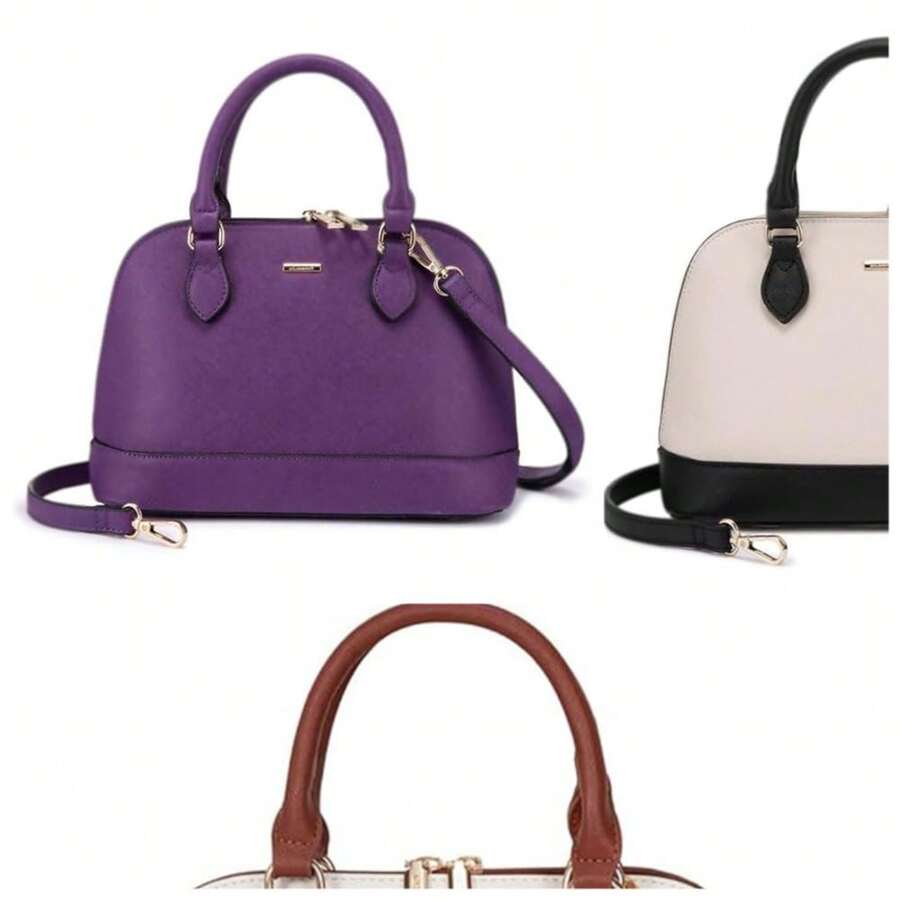 Shell Bag For Women Simple Hand-Carrying 2025 Versatile One-Shoulder High-End Crossbody Bag Niche Handbag - Purple - View 1