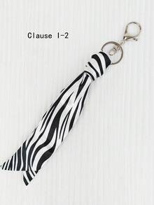 Women Handbag Pendant Accessory With Silk Scarf Fashion Silk Scarf Handbag Charm Ladies Key Chain - Multicolor - View 18