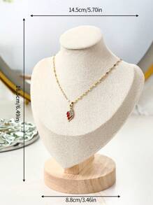 Velvet Portrait Necklace Display Pendant Organizer Jewelry Display Stand Jewelry Mannequin Bust Necklace Pendant Window Display
