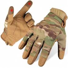 Outdoor Multifunctional Camo Touchscreen Full Finger Tactical Gloves, Lightweight For Cycling And Motorcycle Riding - Multicolor - View 15