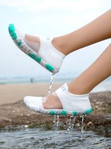 Mädchen Sportschuhe, Mädchen Wasserschuhe, Wanderschuhe für Mädchen, flache Strandwandersandalen für Mädchen, lässige Outdoor-Sportschuhe für Mädchen, leichte, atmungsaktive Mesh-Wasserschuhe für Mädchen für Outdoor-Sport, Strand, Wandern, Slip-On Outdoor-Sport-Strandwasserschuhe, leichte Urlaubs-Lässig-Fünf-Finger-Schuhe für Innen-Yoga, Laufschuhe