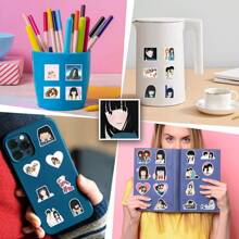 55 Piezas de Pegatinas de Kimi Ni Todoke Pegatinas de vinilo estéticas para scrapbooking, diario, portátil, parachoques, monopatín, botella de agua, computadora, teléfono, dibujos animados, casco de seguridad, pegatinas y calcomanías para automóvil