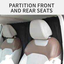 2pcs Car Privacy Curtains Sun Shade Isolation Privacy Curtain Car Air Conditioning Divider Curtain For Front And Rear Seats Universal Car Divider Curtain