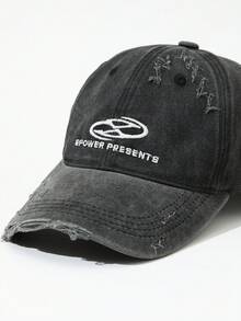 DareSee One Ladies Embroidered Vintage Distressed Baseball Cap, Fashionable Hip Hop Style, Suitable For Daily Wear And Outdoor Sun Protection Music-Fest Y2K-Fest Back To School Autumn Winter Gifts Music Fest Back To School - Multicolor - View 7