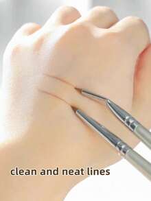 全新 2 件化妆刷套装，含睫毛刷、眉刷、眼影刷、眼线刷、晕染刷化妆工具，专业眼部化妆刷套装，眉刷、眼线刷，化妆工具，采用柔软纤维，易于携带，旅行刷 - 彩色 - 查看 10