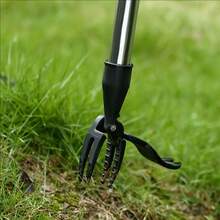 1pc Metal Eater Tool Head With Easy-Grip Design – 4-Prong Claw For Efficient Garden Maintenance, Black (Handle Not Included), Garden Weeding Tool | Ergonomic Grip | Robust Remover, Weeder Trimmers - Black - View 7