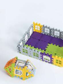 50/100 piezas Grandes bloques de construcción entrelazables creativos, juego de construcción educativo STEM, regalo de cumpleaños para niños de 3+ años - Multicolor - Ver 6