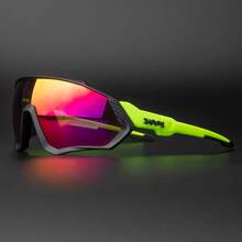 Gafas de bicicleta unisex KAPVOE, adecuadas para carreras, ciclismo de montaña y deportes al aire libre - Lente de unicolor, también adecuadas para ciclismo, conducción, pesca, running, golf, playa, béisbol y otros deportes - Multicolor - Ver 7