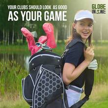 Premium Golf Club Head Covers Set Of 4 Fits Drivers Fairways Hybrids 1 3 5 And X - Pink - View 2