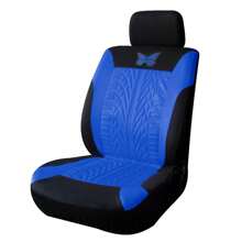 1pc Car Hot Stamping Butterfly Fabric Indentation Press Car Seat Cover All Season Universal Seat Cover