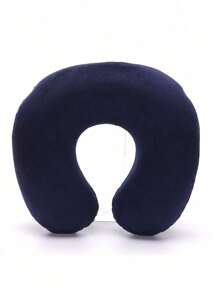 1pc Travel Pillow Neck Pillow Airplane Pillow Travel Car Home Office Travel Neck Flight Pillow Snap Button With Soft Cover, U Shaped Neck Pillow Portable Student Adult Pillow Pad, Supports Neck And Protects Cervical Vertebrae While Studying Or Riding In Car, Office Or Other Travel
