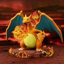 6 Styles Genuine  Toys Showdown Moment Series Anime Figure Charizard Blastoise Venusaur Arcanine Lapras Dragonite Cartoon Model Dolls Collection Toys Gifts