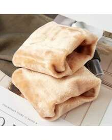 Meia Calca Feminina Termica Forrada pelucada Elástica Slim Leggings P ao Plus - Caramelo - Visão 7