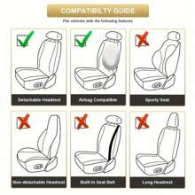 1pc Car Hot Stamping Butterfly Fabric Indentation Press Car Seat Cover All Season Universal Seat Cover