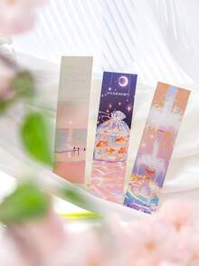 30 件优雅盒装书签，带有温柔时刻设计，自然色，适合送给书虫、作家、读者、学生、教师、男士和女士、生日和节日、学校用品、返校