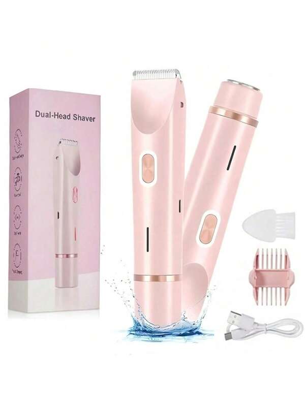STUKUNI 2-In-1 Electric Women's Shaver, Bikini Trimmer, Facial, Arms, Legs And Bikini Area Hair Removal, Cordless Rechargeable, Gentle & Smooth, Mother's Day Gift
