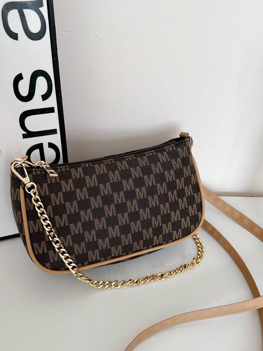 New Stylish Luxury High-End Versatile Letter Print Women Handbag With One Shoulder Strap