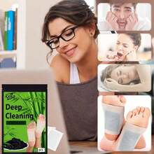 30片装深层清洁足贴，含木醋 - 不含酒精，去除毒素，清洁放松双脚 - 沐浴后舒缓足部护理