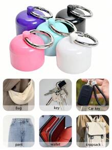 Jewelry Box Case,Portable Jewelry Storage Case,Traveling Jewelry Holder Storage, Pill Box Keychain Container,Keychain,Portable Ring Holder Keychain,Sports Jewelry Box Case,Travel Jewelry Box Case,Women'sTraveling Ring Holder Keychain,Small Round Metal Ring Container For Earrings, Rings, Necklaces For Women Storage Organizer Travel Essentials Back To School Dormitory Storage