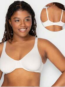 Fruit Of The Loom Women's Unlined Underwire Bra - Cotton & Spandex Blend For Natural Shape And Flexibility