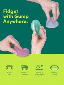 Speks Jumbo Gump 感官挤压小减压球 | 超柔软舒缓坐立不安玩具，适合成人和青少年 | 减压和桌面玩具 | 教室、户外、公司随时减压，非常适合桌面装饰、班级奖品、派对礼物和节日礼物！ - 彩色 - 查看 7