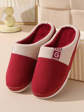 New Fluffy Slippers Indoor Plush Home Slippers, Non-Slip Warm House Slippers For Women And Men, Couple Slippers