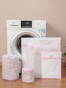 1pc Mesh Laundry Bags, Suitable For Delicate Clothes, Washing Machine Laundry Bag, Travel Storage Organizer Bag, Washing Machine Dedicated Wash Bag, Anti-Deformation Clothing Wash Bag, Suitable For Underwear, Bras, Socks, Travel Storage Decor, Room Decor, Decorations, Decorations, Decor, Storage, Organizer Dress Pants Shoes Jeans Boots Skirt,Spring,Minimalist,Summer Tops