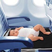 1pc Toddler Airplane Bed, Kids Seat Extender Travel Bed, Baby Plane Essentials, Portable Long Trip Flyaway Kid Seats Footrest, Air Flight Must Have For Infant Sleeping & Rest - Black - View 3