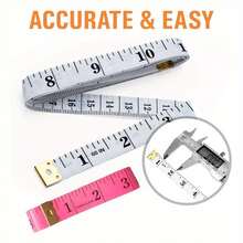 1Pc Flexible Sewing Tape Measure -60 Inches/150cm Soft Sewing Tape Measure, Suitable For Body Measurement, Sewing And DIY Projects, Process Measurement, Stainless Steel End And Lever Lock