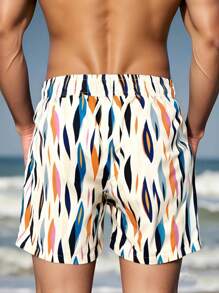 شورت السباحة السريع الجفاف للرجال مع بطانة شبكية من MADHERO، شورت شاطئ هاواي القابل للتنفس، ملابس السباحة