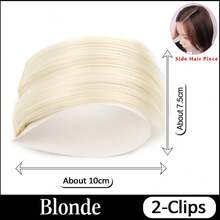 Invisible Seamless Hair Pads Fluffy Pad Hairpiece Clip In Hair Extension Brown Blonde Black Increase Hair Volume Top Side Cover Hairpiece Synthetic Natural Fake Hairpiece Hair Accessories 1PC 10cm - Multicolor - View 13