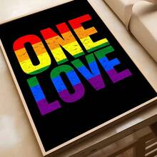 1pc /3pcsWall Arts Posters Optional Frame/ Framed LGBT Lgbt Pride Flags Poster Self-Adhesive Art Waterproof Paper Sticker Coffee House Bar Room Wall Decor - Multicolor - View 20