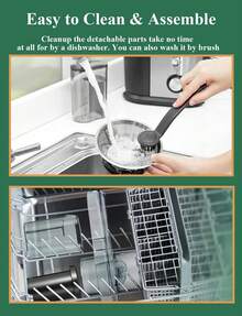 Juilist Juicer, 600W Juicer Machines With Anti-Drip & Anti-Slip Function, Juicers Whole Fruit And Vegetable With 3-Inch Wide Mouth Food Chute, 2 Speeds, Recipe Included, Easy To Clean - UK Plug(220-240V) - View 8