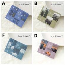 Mini Magnetic Bookmarks 2pcs/Set, Forest, Cloud And Sunset Landscape Printing, School Office Page Clips Marker Holder, Book Readers Supplies Back To School Unique Reading Gift - Multicolor - View 13