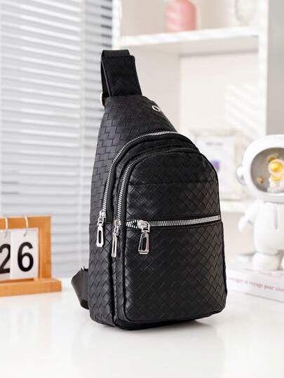 多功能单肩包、斜挎胸包、父亲节礼物、适合春夏冬季、学院、摩托车、健身房、防水、斜挎包，适合丈夫、男朋友、大学生的礼物，返校情人节礼物，复古运动生活黑色包包礼品包腰包腰包复古包学校用品钱包腰包侧包