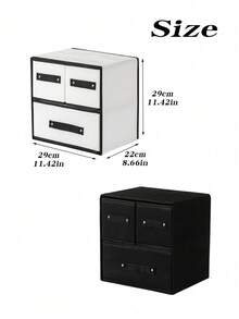 1件衣柜内衣收纳盒抽屉式布艺分类盒带盖隔层可放袜子内衣内裤收纳神器宿舍多层储物盒多功能桌面收纳盒 - 彩色 - 查看 3