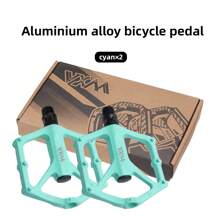 Bicycle Pedal Aluminum Alloy Dual Bearing Axle Mountain Bike Anti-Slip Pedal Lightweight Road Bike Parts