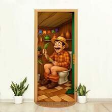 Felicita Decorative Door Cover 3D Sublimated Fabric Party 0.85x2.10 Junino - CP-393 - 查看 1