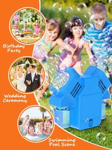 Colorful Bubble Maker Toy For Kids, Outdoor Summer Bubble Blower With Dual Bubble-Producing Heads, Automatic & Full Of Bubbles (Battery & Bubble Fluid Not Included)