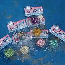 Multi-Packaging Realistic Pearl Handmade Squeezing & Stretching Compress Stress Relief Ball Toy, Mini Gift Item