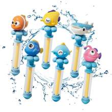 1pc Clownfish Water Gun Toy, Beach Pool Shooting Game Water Gun Toy For Summer Pool Beach, Ocean World Outdoor Toy, Suitable For Children 3+ And Adults, Fit For Birthday Party And Summer Outdoor Water Fight, Family And Friends Interaction, Birthday/Holiday Gift (Some Colors Random)