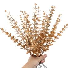 5/10/20/30Pcs Eucalyptus Stems Artificial Plants Faux Eucalyptus Branches Faux Eucalyptus Stem For Home And Office Use Artificial Flower Bouquet Center Piece Wedding Decoration Christmas Decoration