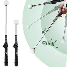 Retractable Golf Training Aid Practical Golf Swing Tempo Trainer Black - Black - View 7