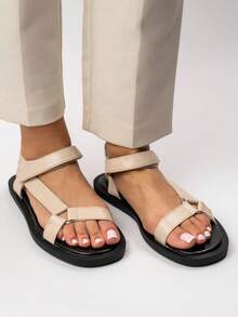 Slide Sandals - 米色 - 查看 3