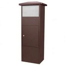 Large Steel Locking Mailbox, Tamper-Resistant - Marrón - Ver 1