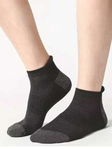 6 Pairs Men's Fashion High-Quality Low-Cut Round Neck Ankle Socks, Mesh Breathable Multi-Functional Casual Men's Boat Socks